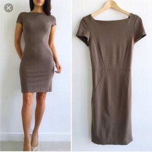 Banana Republic Brown Cap Sleeve Dress Size 12